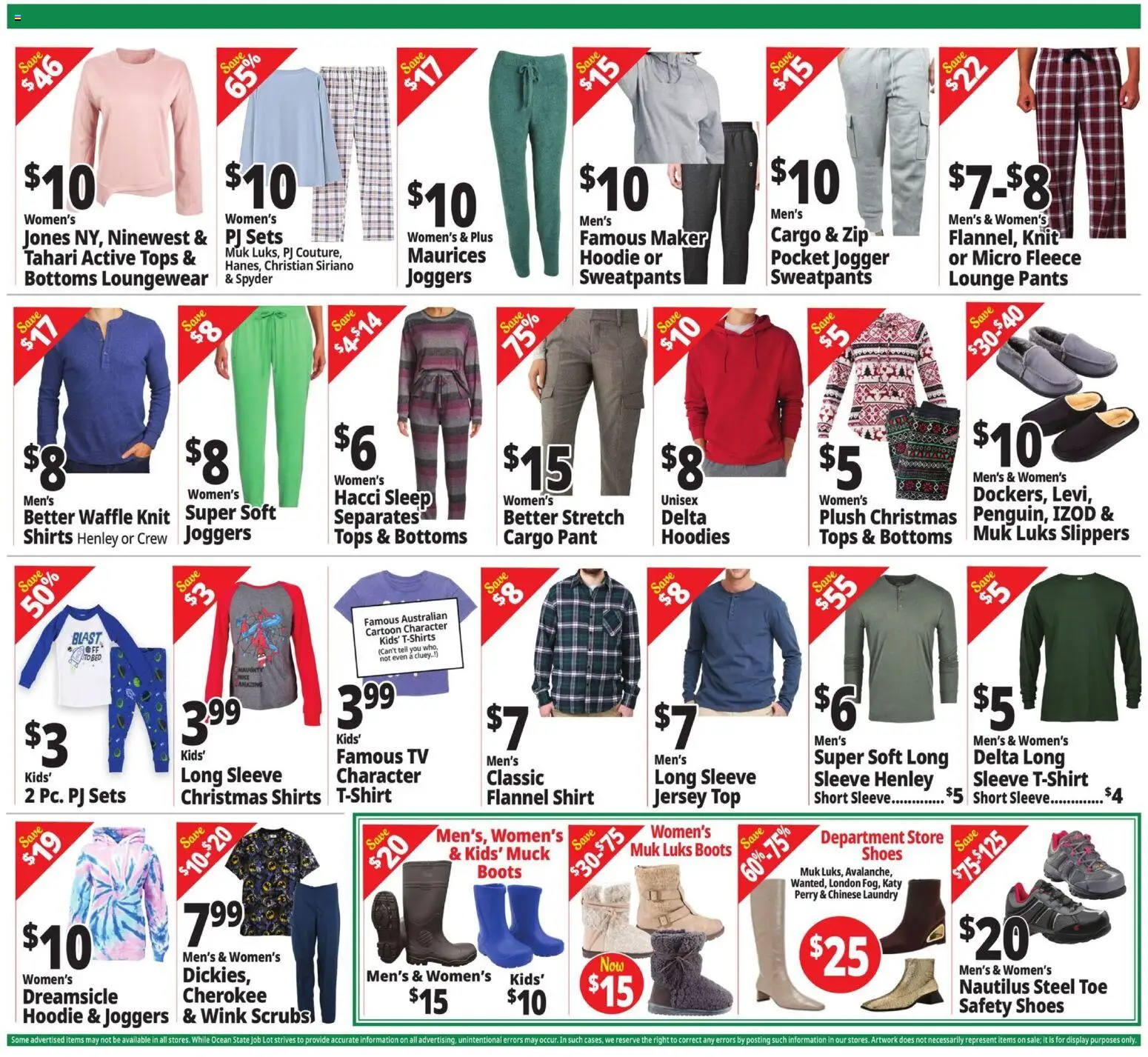 Ocean State Job Lot Weekly Ad - valid from 18.12.2025 | Page: 5 | Products: Shirt, Hoodie, Boots, Slippers