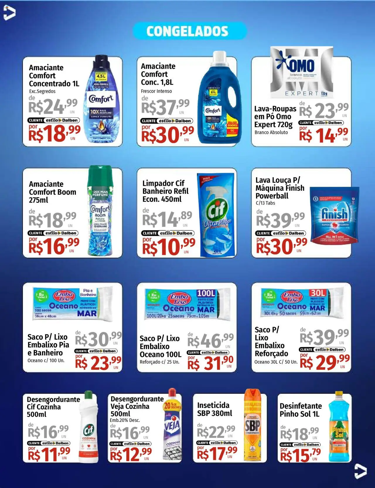 Supermercado Dalben Folheto - válido de 17.10.2025 | Página: 13 | Produtos: Pó, Desengordurante, Amaciante, Desinfetante
