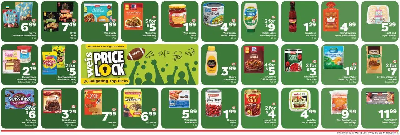 Weis Weekly Circular - PA - valid from 11.09.2025 | Page: 6 | Products: Butter, Beef, Cookies, Sugar