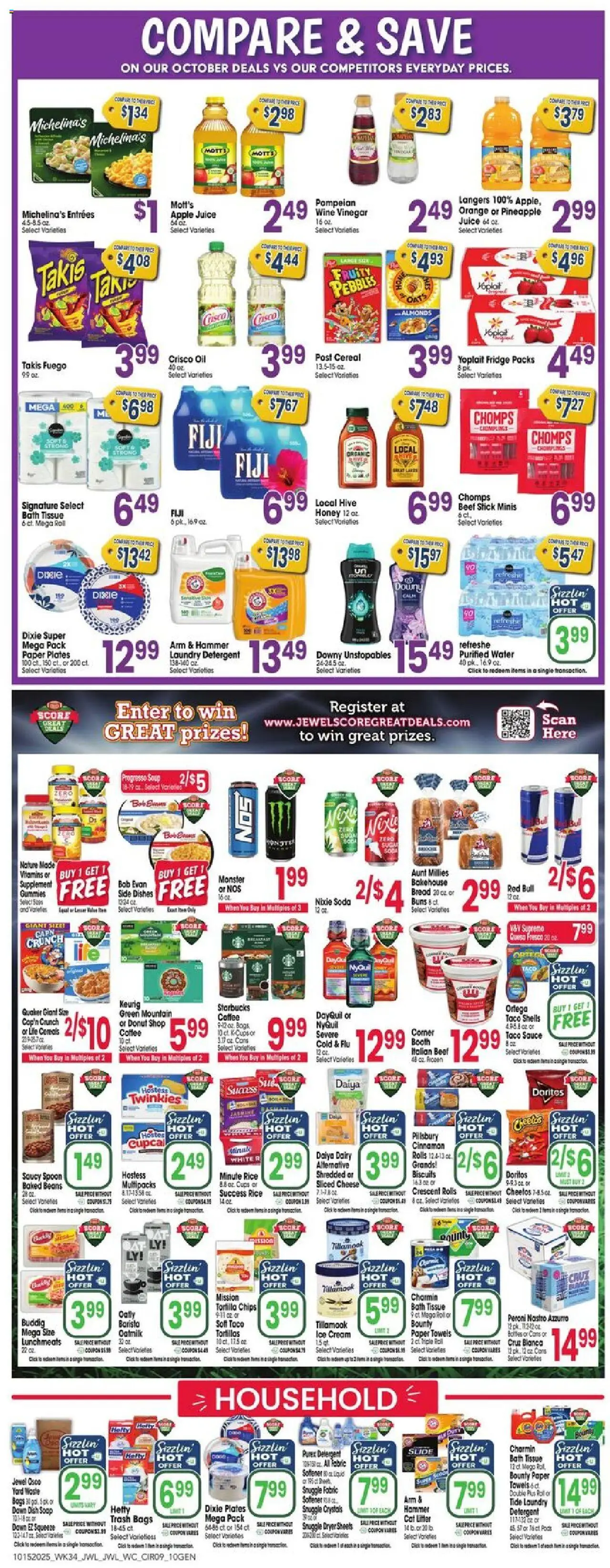 Jewel Osco Weekly Ad - IL - valid from 15.10.2025 | Page: 9 | Products: Hammer, Juice, Cream, Sauce