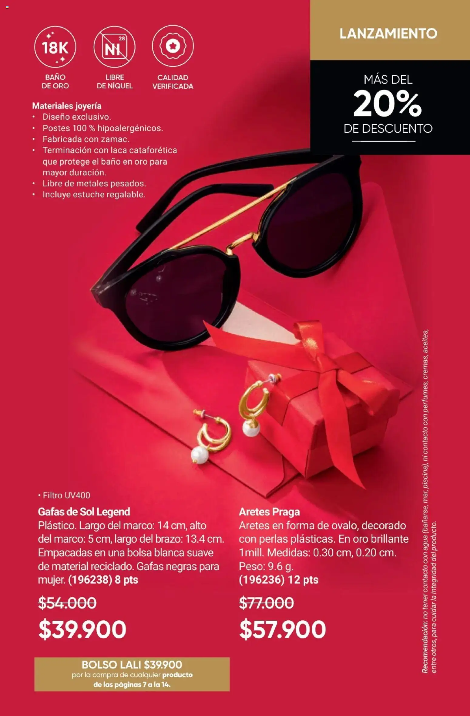 Avon revista - valida desde el 01.12.2025 | Página: 7 | Productos: Bolso, Gafas de sol, Peso, Baño