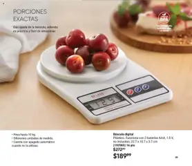 Nuevas ofertas de AVON válidas en toda la República Mexicana desde el 12.09.2025. ¡Encuentra las mejores ofertas en Báscula digital, Plástico. Funciona con 2 baterías AAA, 1.5 V, no incluidas; 22.7 x 15.7 x 3.7 cm (192985) 16 pts! | Página: 49