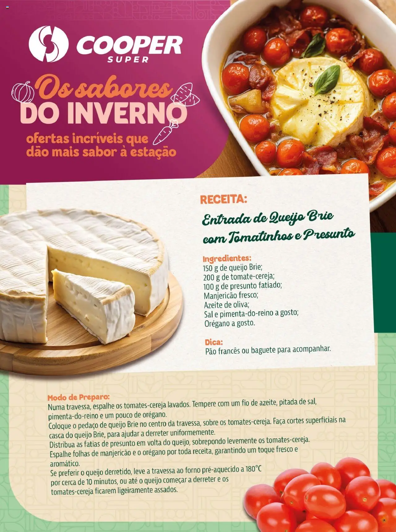 Cooper Folheto - válido de 23.07.2025 | Página: 8 | Produtos: Travessa, Manjericão, Sal, Pão francês