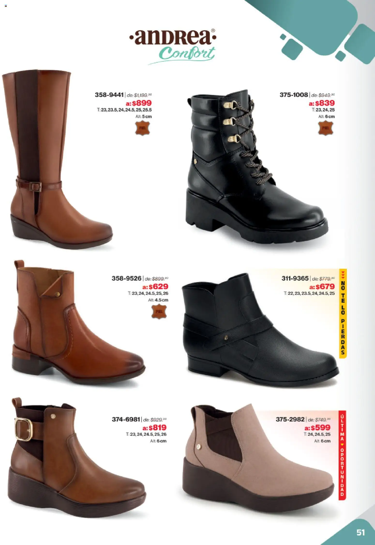 Nuevas ofertas de Andrea válidas en toda la República Mexicana desde el 02.11.2025. ¡Encuentra las mejores ofertas en Andrea catálogo Outlet! | Página: 51