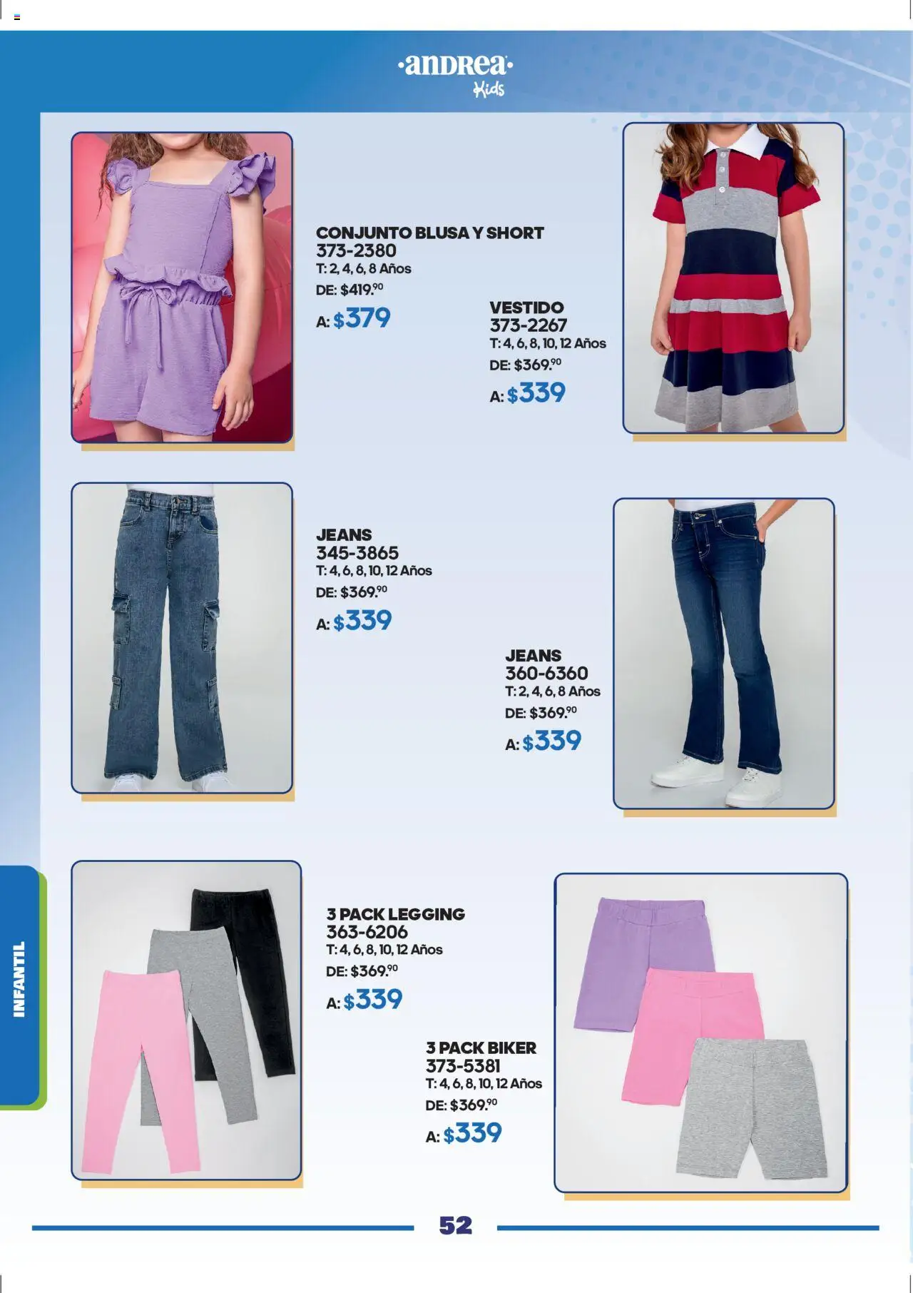 Nuevas ofertas de Andrea válidas en toda la República Mexicana desde el 28.09.2025. ¡Encuentra las mejores ofertas en Andrea - Catálogo Andrea Fest! | Página: 52 | Productos: Blusa, Vestido, Conjunto, Short