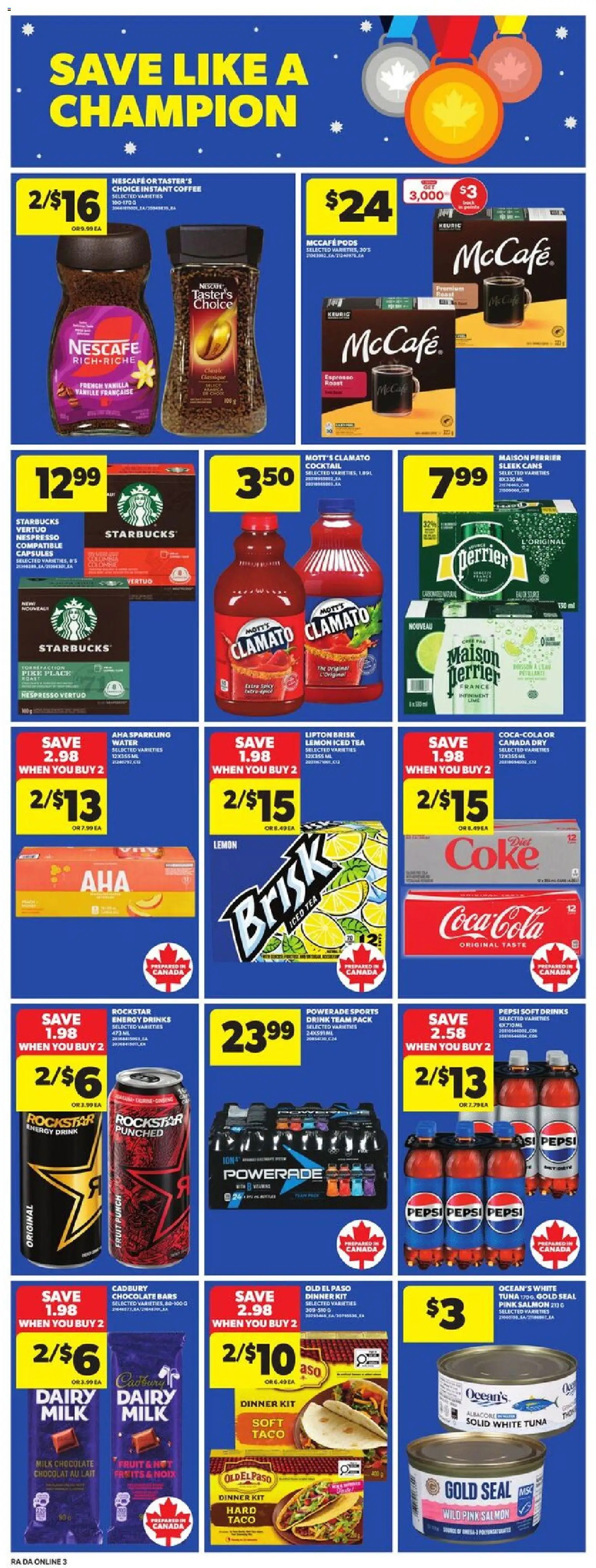 Atlantic Superstore flyer valid from 19.02.2026 | Page: 14 | Products: Tea, Milk, Coffee, Chocolate