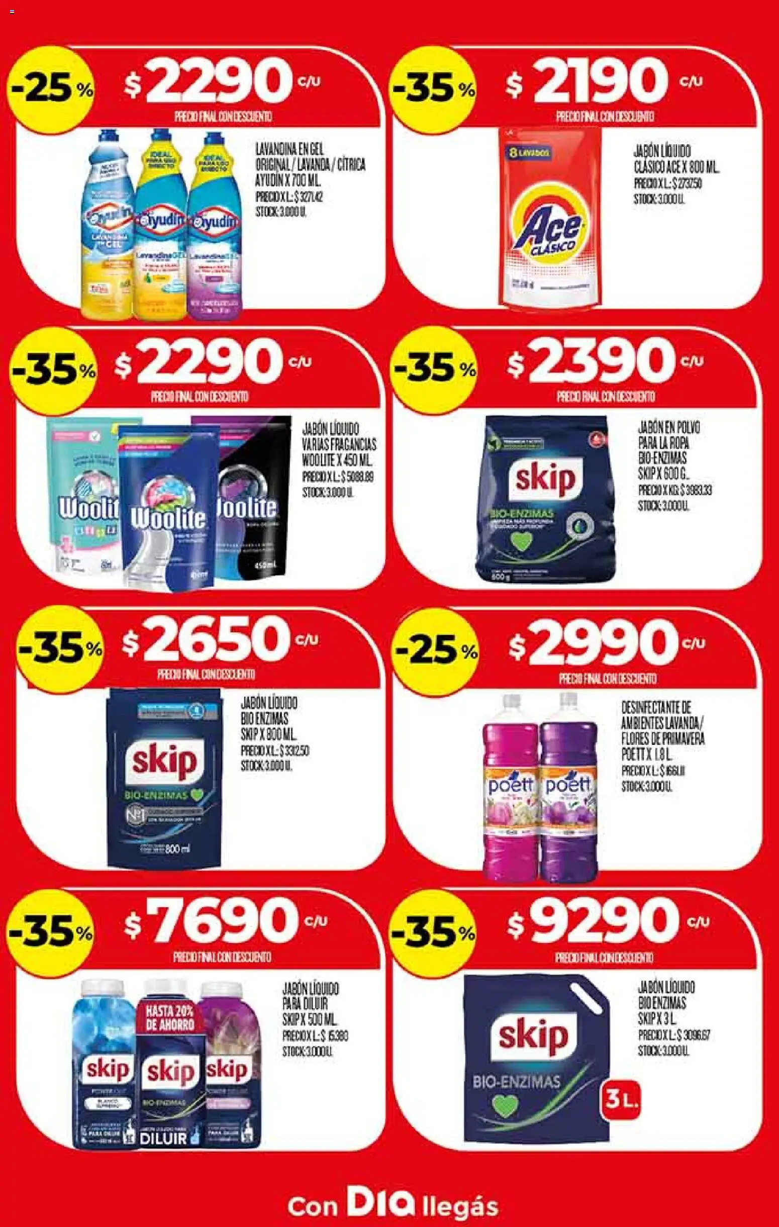 Supermercado DIA Ofertas │ válido desde el 18.03.2026 | Página: 24 | Productos: Lavandina, Polvo, Jabón líquido, Jabón