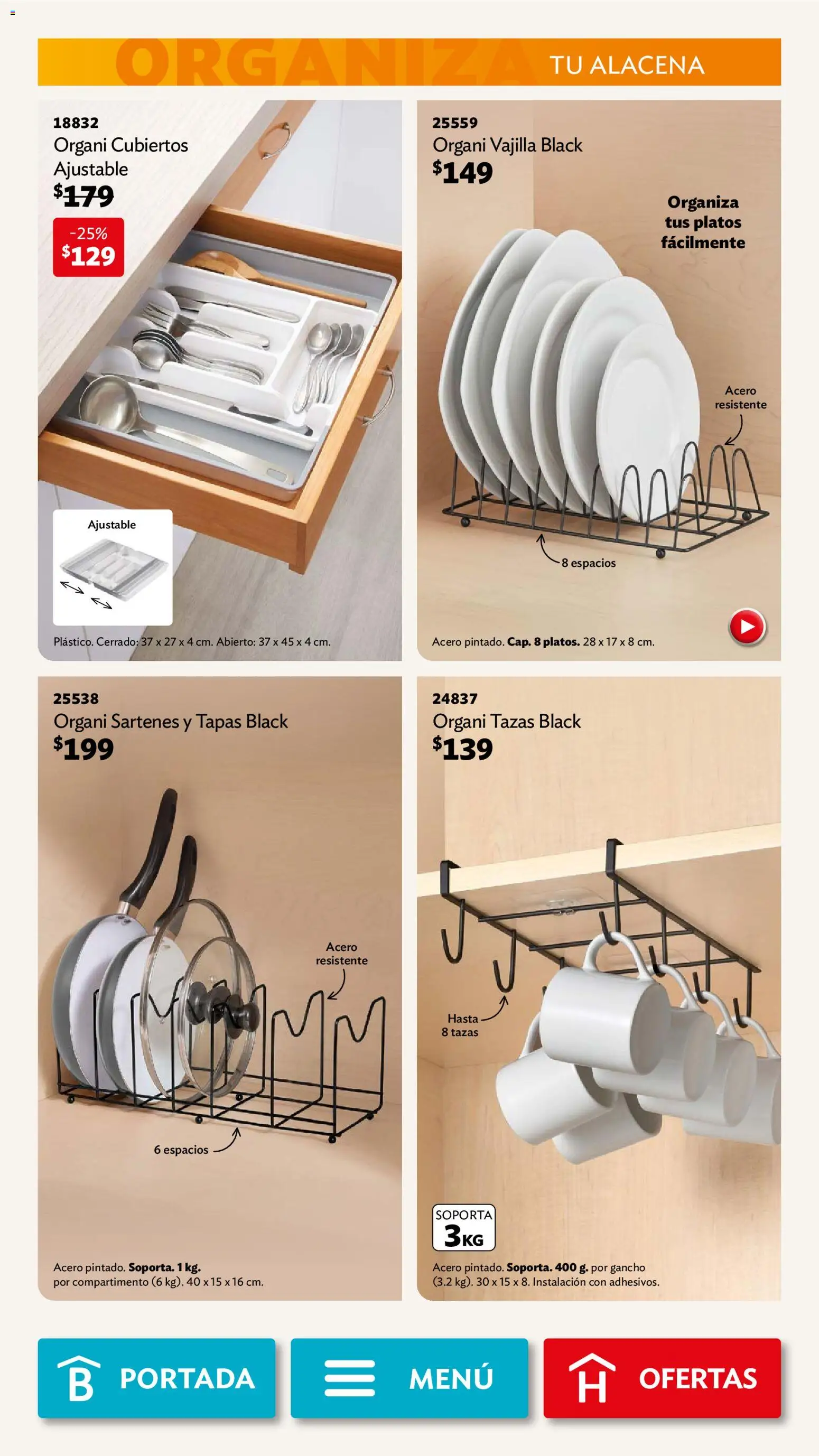 Nuevas ofertas de Betterware válidas en toda la República Mexicana desde el 02.03.2026. ¡Encuentra las mejores ofertas en Betterware campaña 3 2026! | Página: 46 | Productos: Alacena