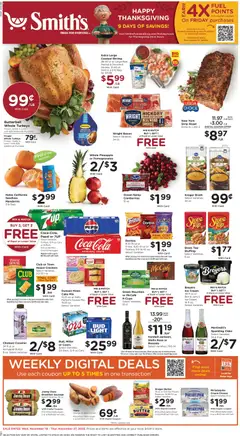 Preview of Smith's weekly ads valid from 19.11.2025