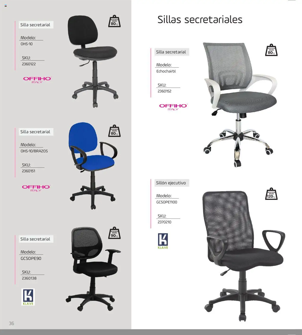 Nuevas ofertas de Ofix válidas en toda la República Mexicana desde el 17.08.2025. ¡Encuentra las mejores ofertas en Ofix - Catálogo Espacios! | Página: 36 | Productos: Sillón, Silla
