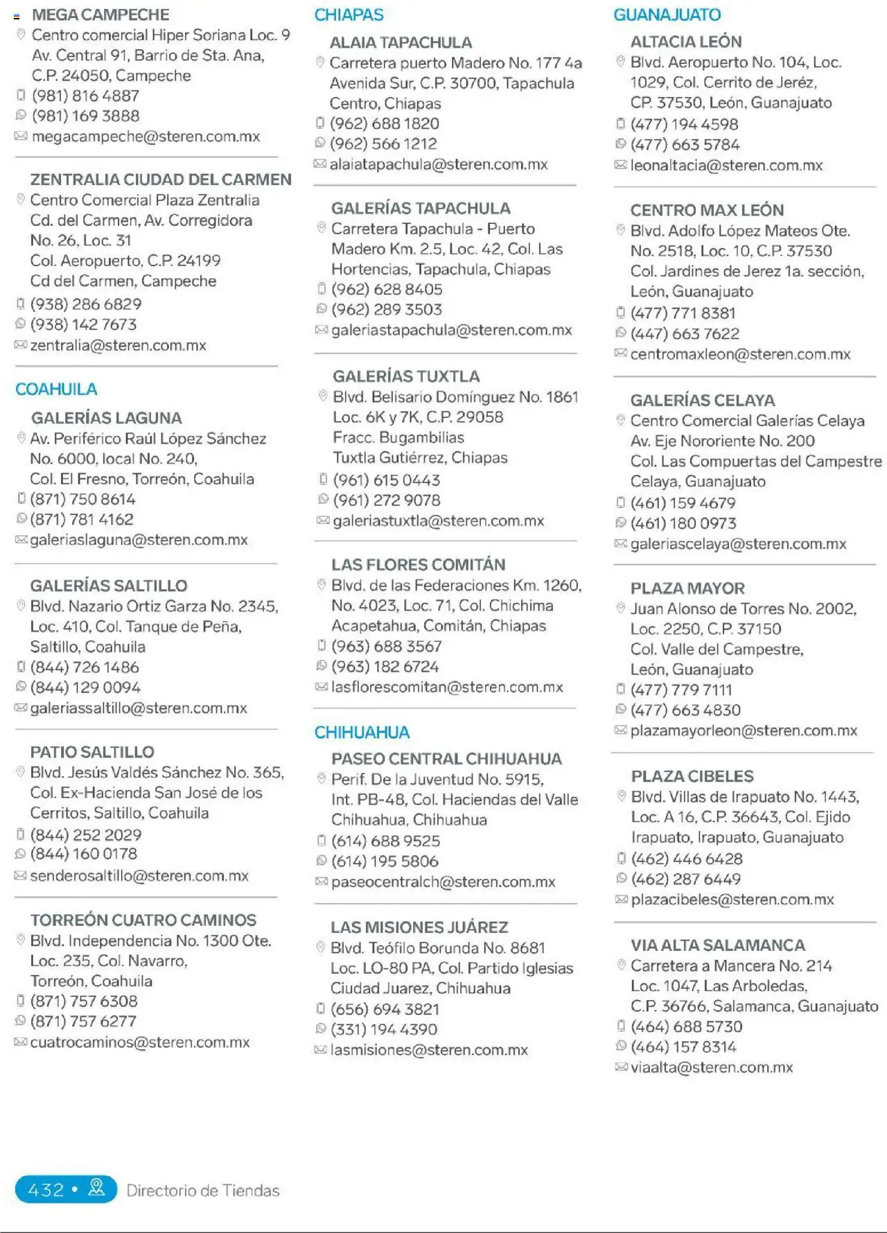 Nuevas ofertas de Steren válidas en toda la República Mexicana desde el 01.01.2025. ¡Encuentra las mejores ofertas en Steren catálogo! | Página: 450