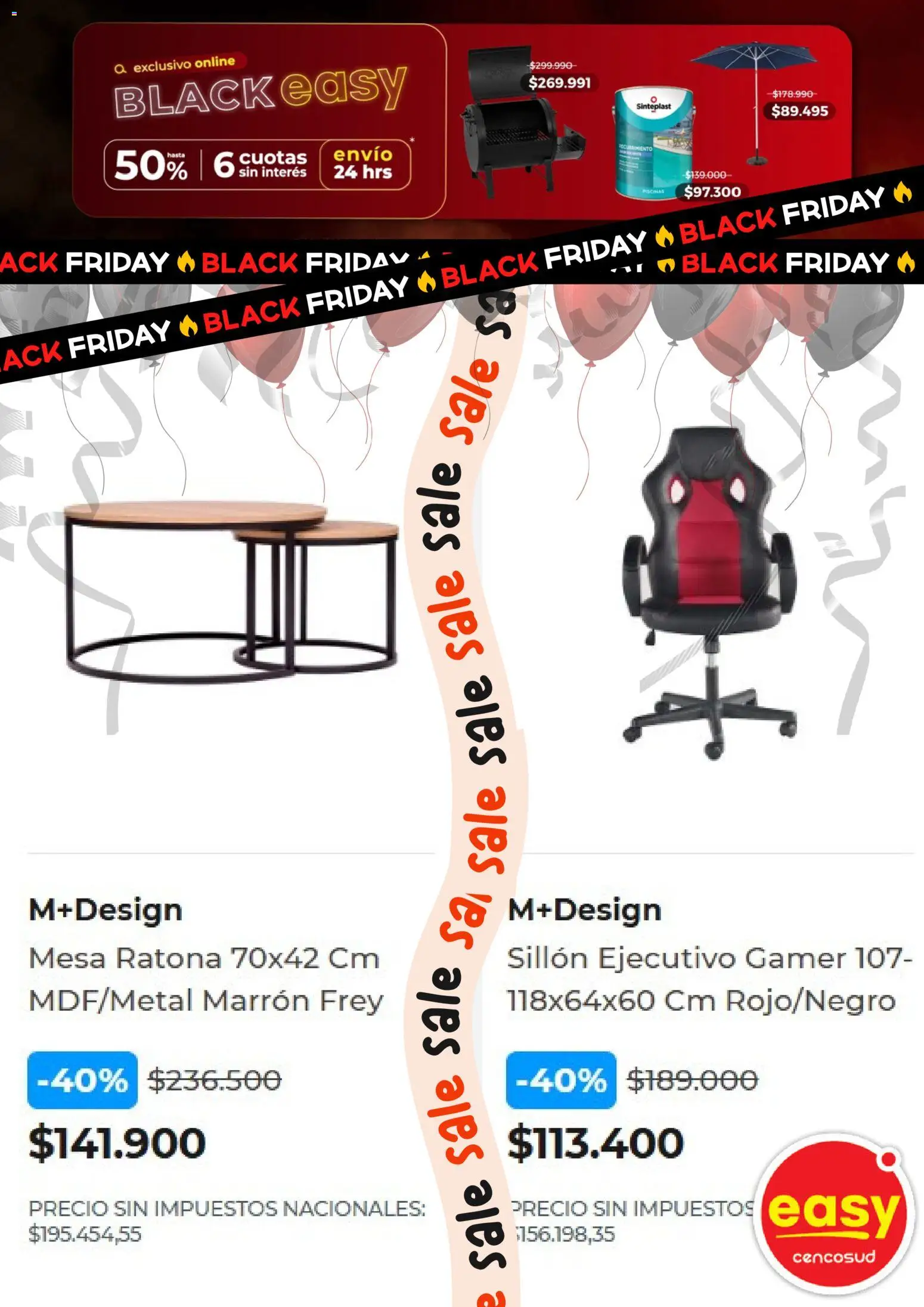 Easy - Black Friday │ válido desde el 20.10.2025 | Página: 16 | Productos: Sillón, Mesa
