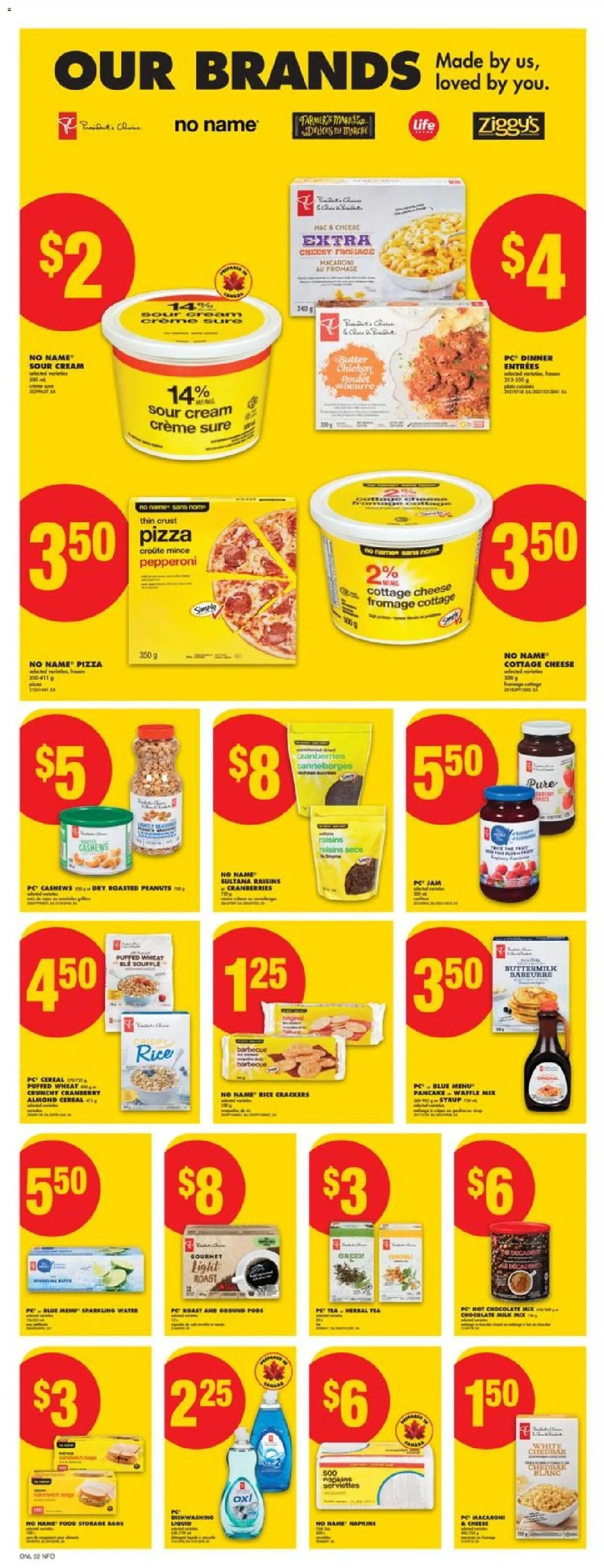 No Frills flyer valid from 30.10.2025 | Page: 6 | Products: Sour cream, Nuts, Milk, Cheese