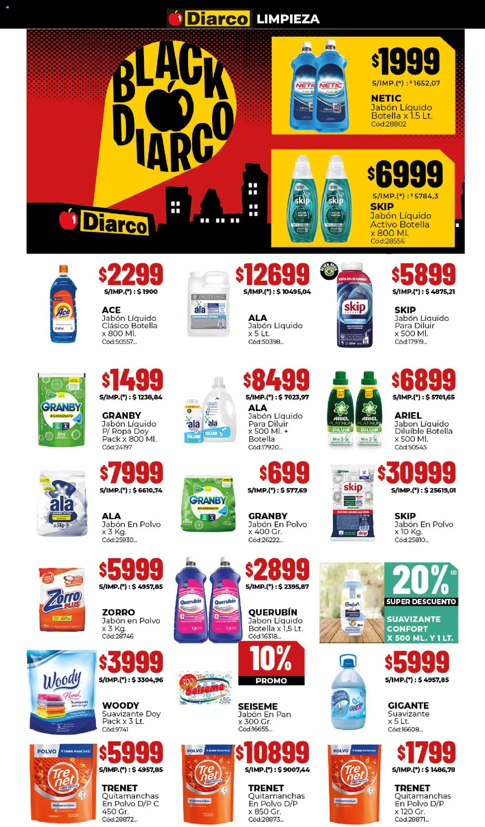 Diarco - Black Friday │ válido desde el 17.11.2025 | Página: 22 | Productos: Polvo, Jabón, Ropa, Pan