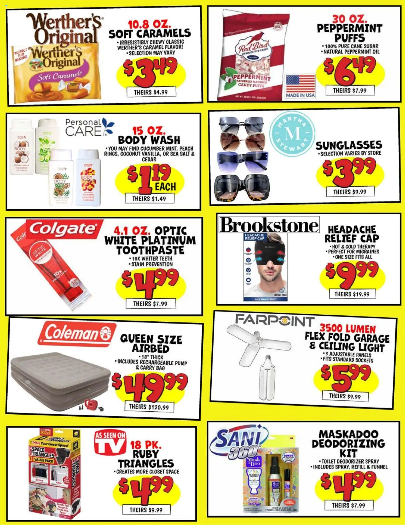 Ollie's Weekly Ad - valid from 16.12.2025 | Page: 6 | Products: Oil, Body Wash, Cap, Bag