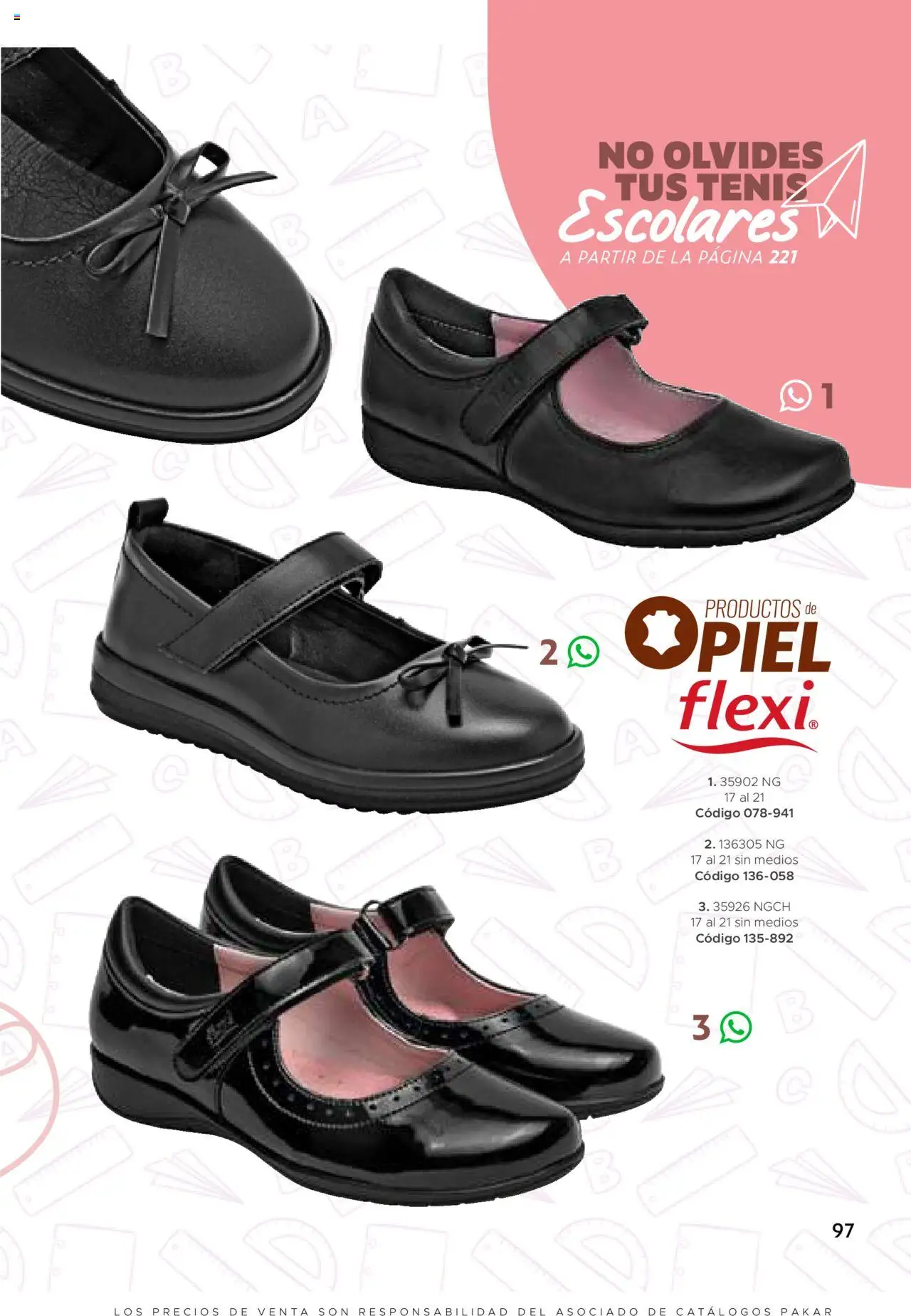 Nuevas ofertas de SC Pakar válidas en toda la República Mexicana desde el 24.07.2025. ¡Encuentra las mejores ofertas en SC Pakar - Catálogo Nina otoño / invierno! | Página: 97 | Productos: Tenis