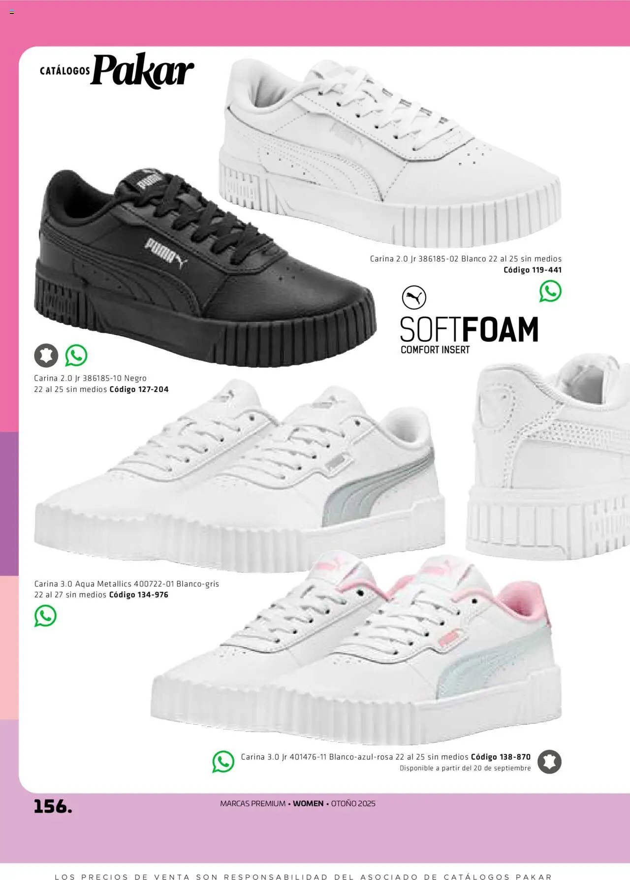 Nuevas ofertas de SC Pakar válidas en toda la República Mexicana desde el 29.08.2025. ¡Encuentra las mejores ofertas en SC Pakar - Catálogo Otoño Women! | Página: 156