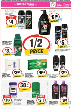 IGA catalogue - valid from 17.09.2025 | Page: 34 | Products: Shampoo, Conditioner, Iron, Tablets
