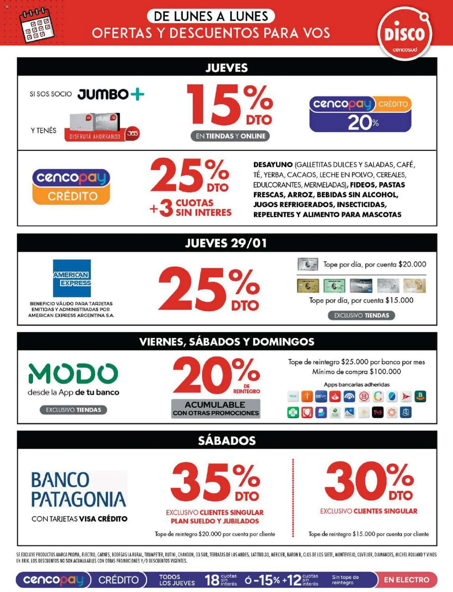 Disco ofertas │ válido desde el 16.01.2026 | Página: 11 | Productos: Disco, Banco, Galletitas, Leche