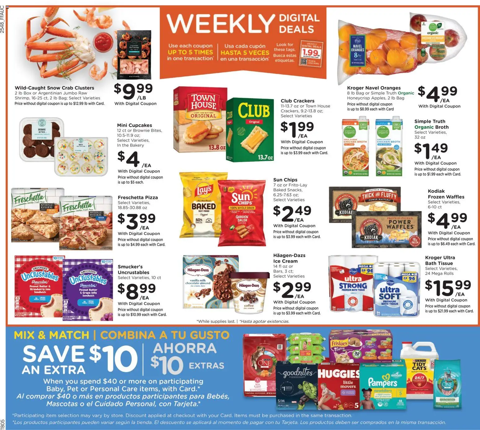 Fry's Food Weekly Ad - valid from 02.01.2026 | Page: 3 | Products: Bath, Milk, Butter, Pizza