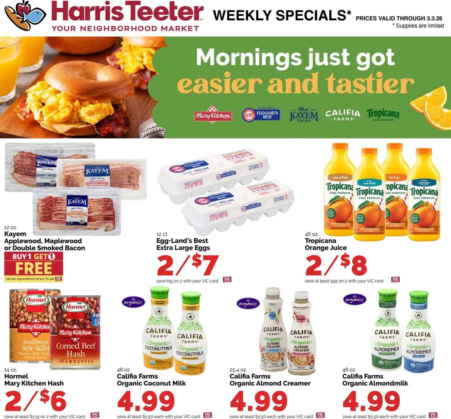Harris Teeter Weekly Ad - SC - valid from 25.02.2026 | Page: 15 | Products: Skillet, Milk, Eggs, Sugar