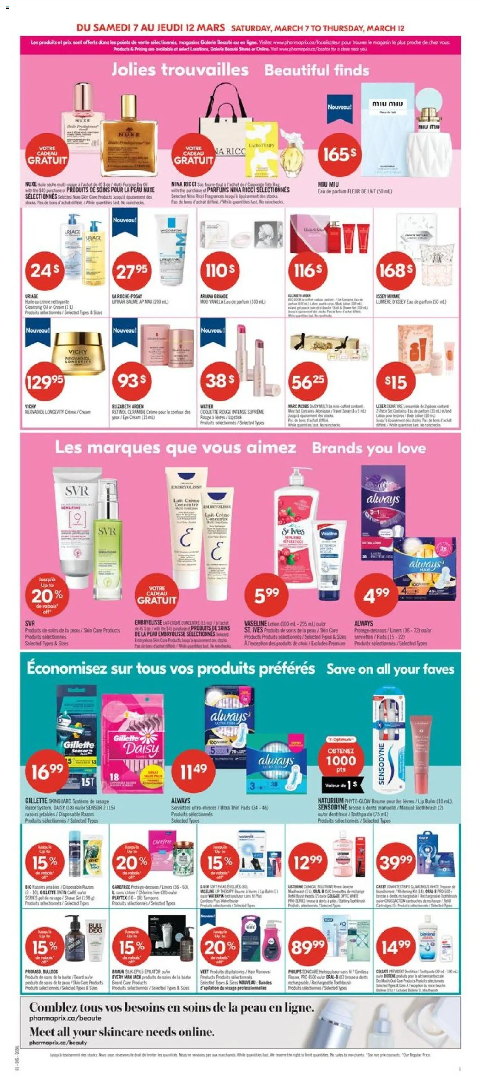 Pharmaprix flyer valid from 06.03.2026 | Page: 10 | Products: Bag, Electric toothbrush, Lipstick, Oil