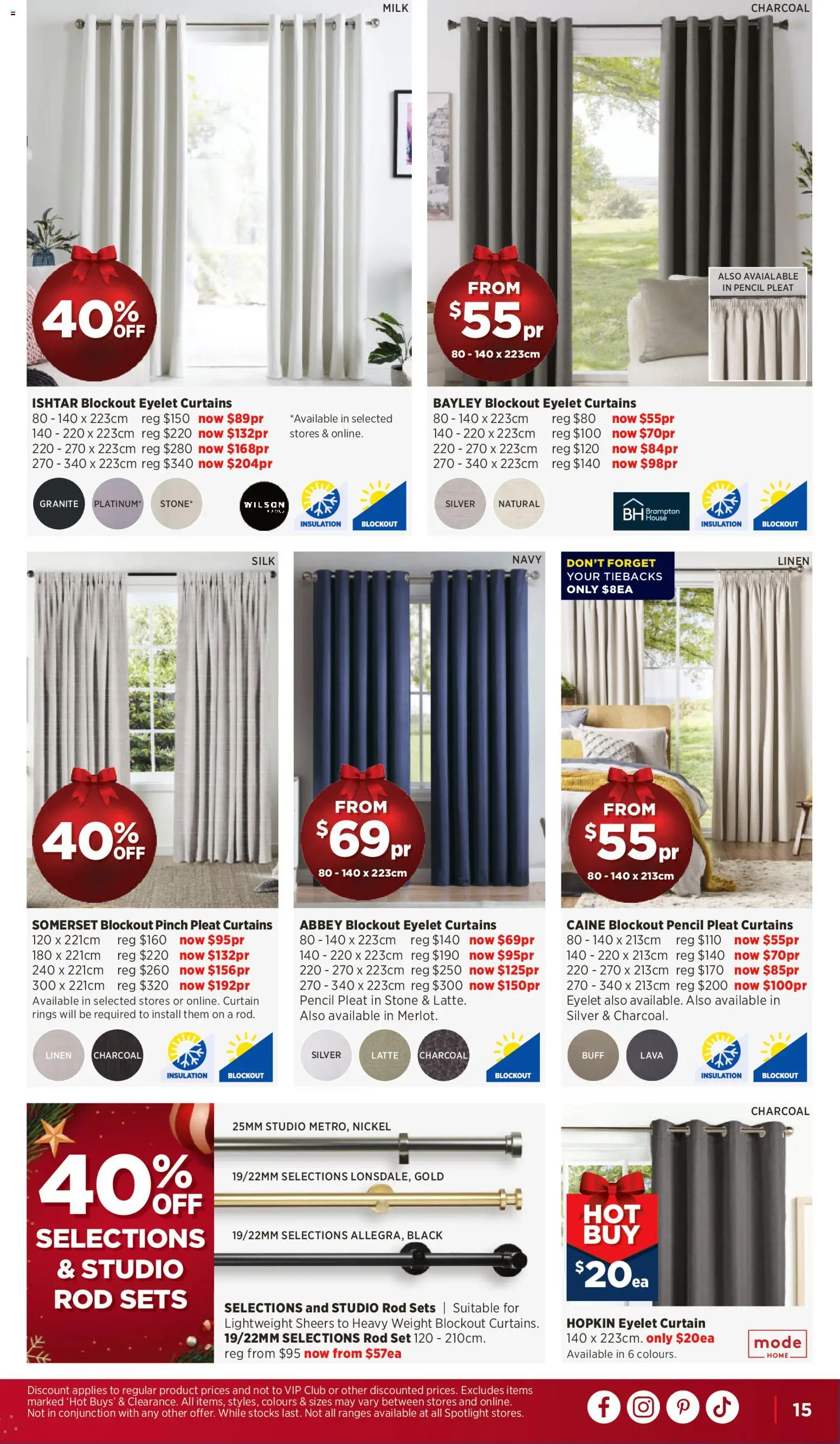 Spotlight catalogue - valid from 03.12.2025 | Page: 15 | Products: Curtain, Milk, Pencil, Weight