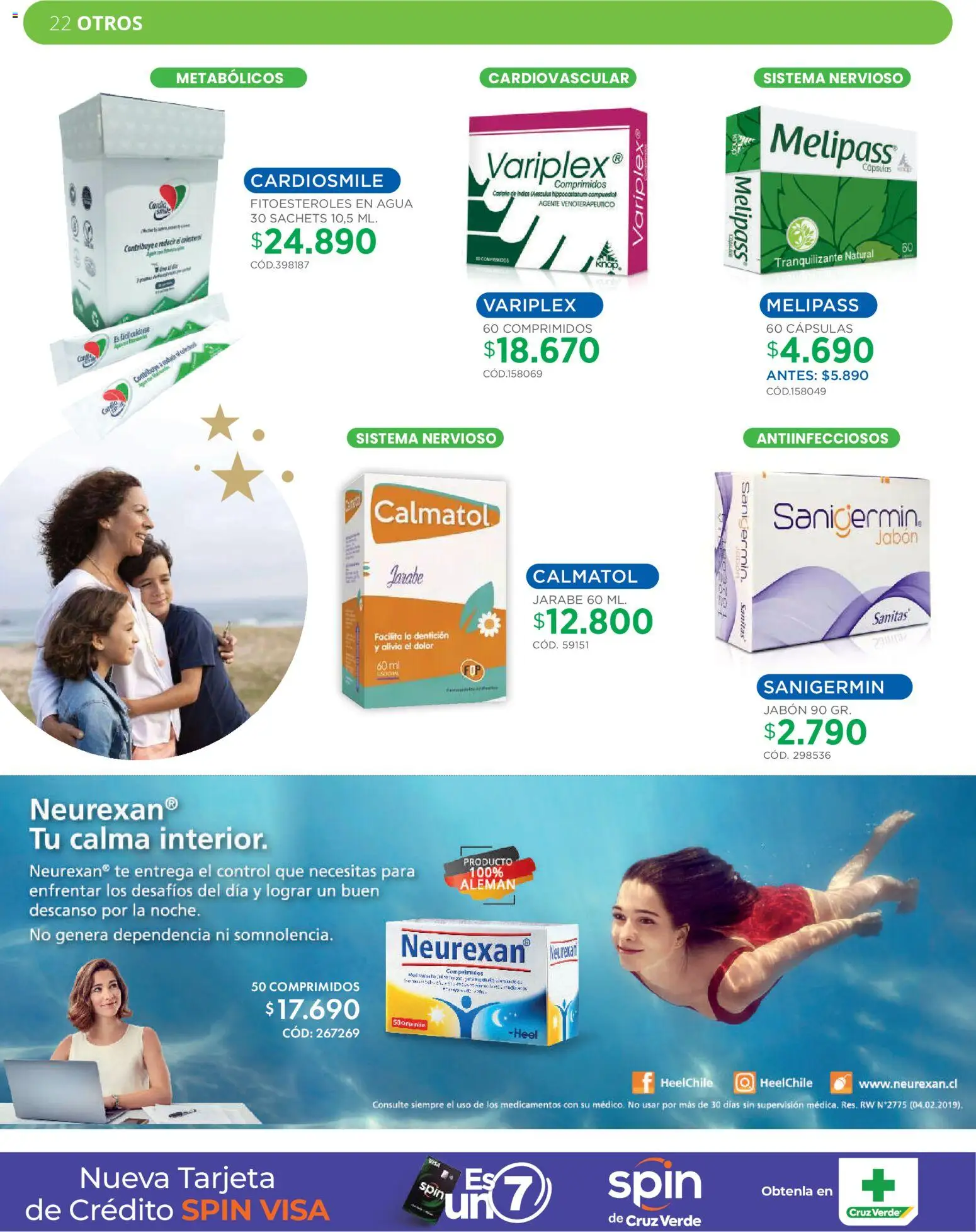 Cruz Verde Descuentos │ válido desde el 05.12.2025 | Página: 22 | Productos: Agua, Jabón, Té
