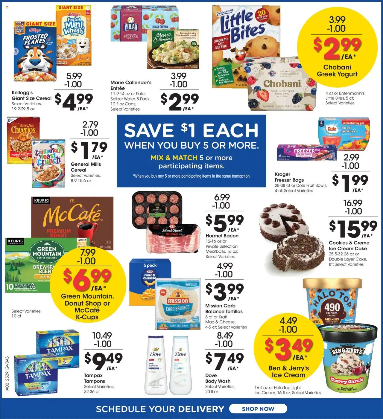 Kroger Ocado FC04 - OH - valid from 20.08.2025 | Page: 4 | Products: Cream, Body Wash, Ice cream, Freezer