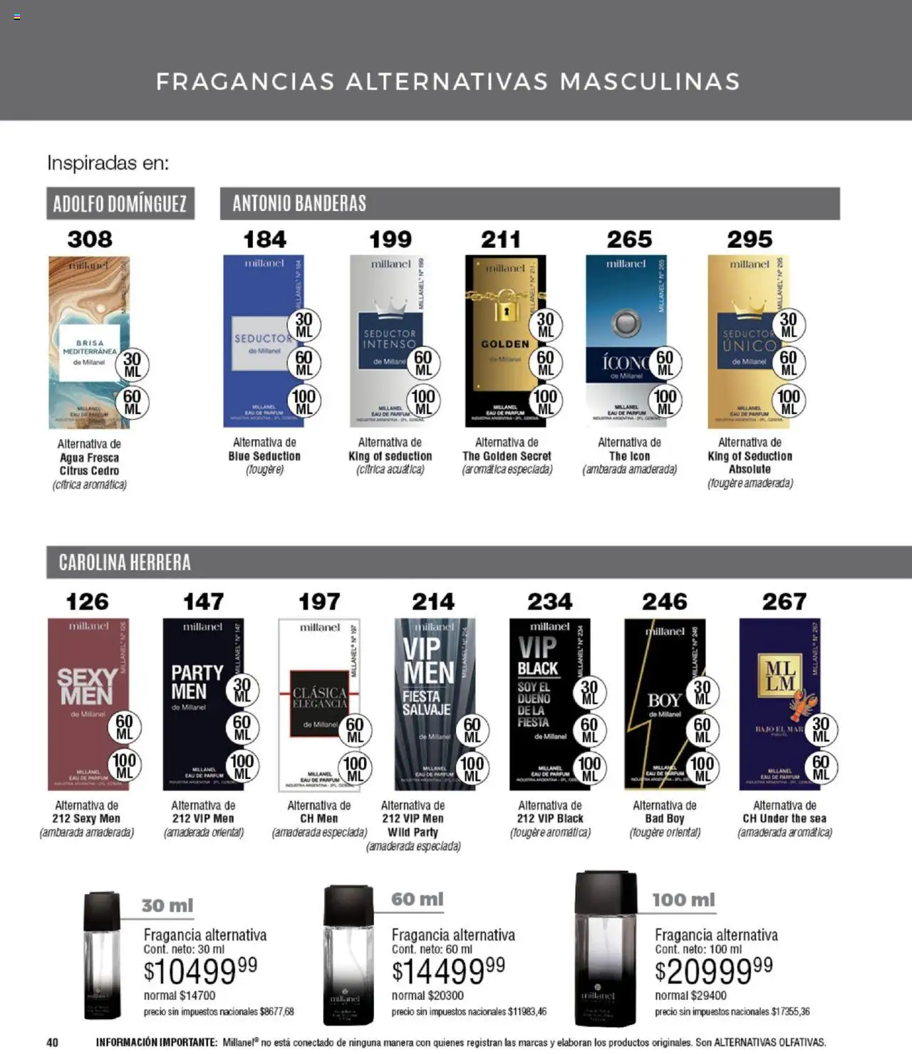 Millanel catálogo │ válido desde el 15.09.2025 | Página: 40 | Productos: Fragancia, Agua