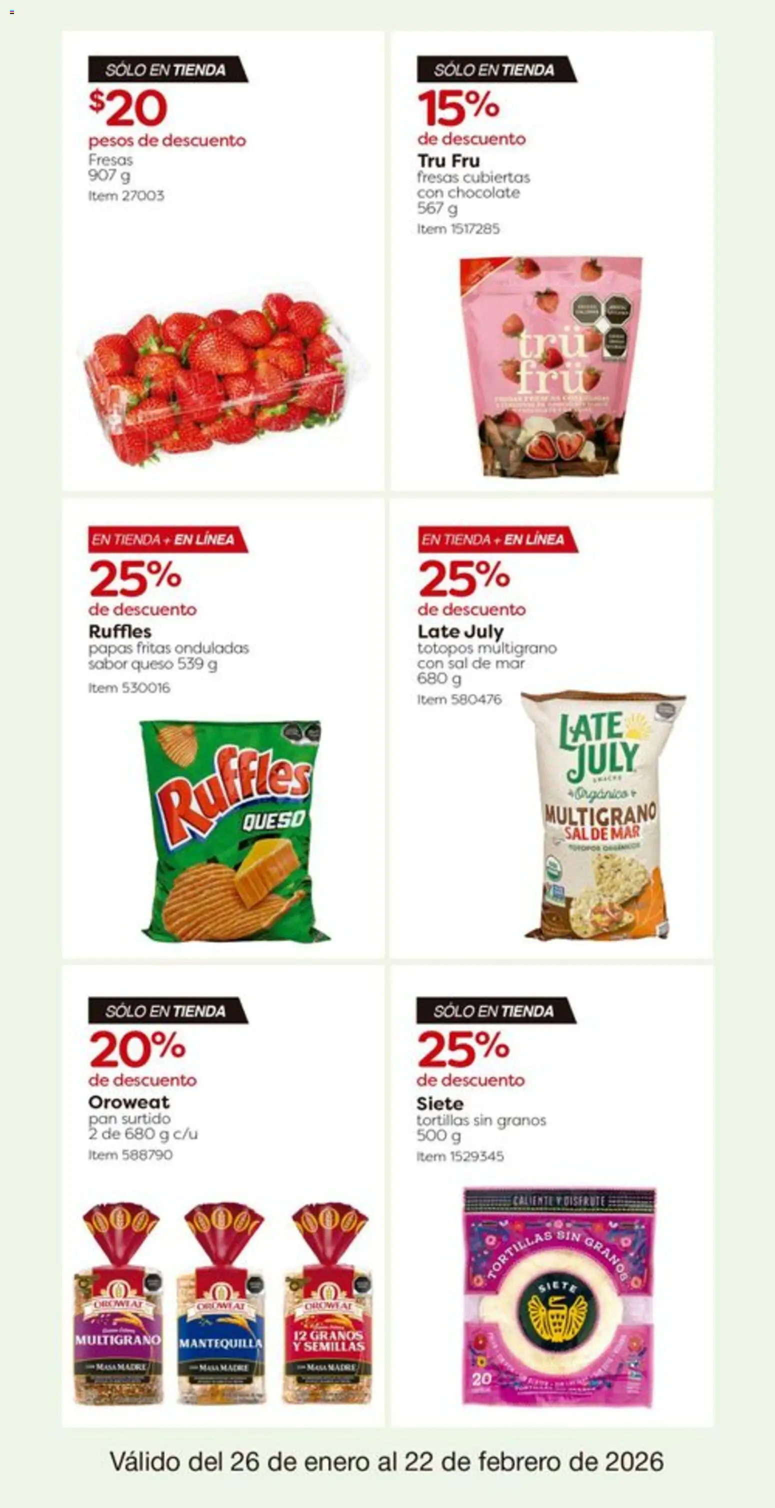 Nuevas ofertas de Costco válidas en toda la República Mexicana desde el 26.01.2026. ¡Encuentra las mejores ofertas en Costco catálogo! | Página: 27 | Productos: Queso, Pan, Chocolate, Fresas