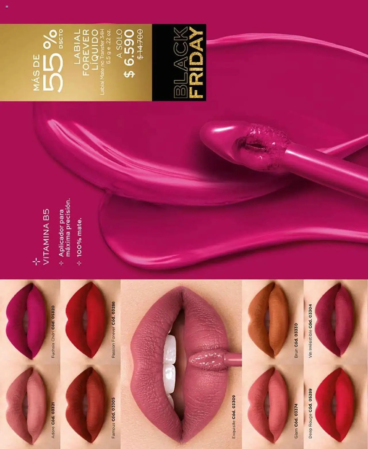 Catálogo L'Bel Campaña 16 │ válido desde el 24.09.2025 | Página: 40 | Productos: Mate, Labial