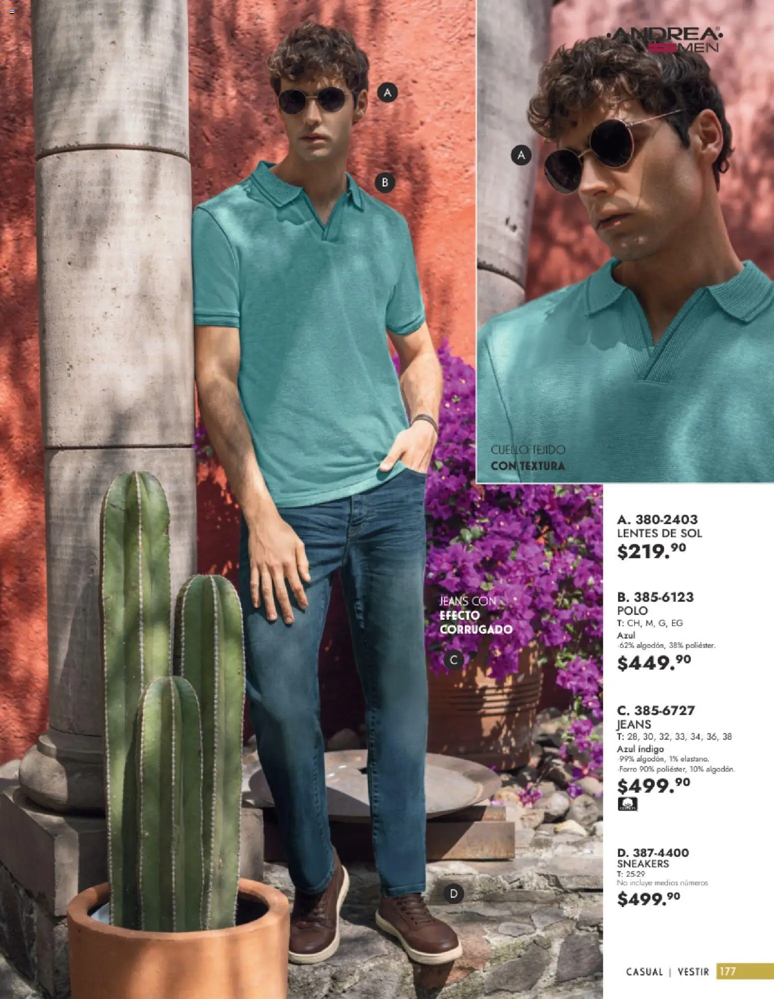 Nuevas ofertas de Andrea válidas en toda la República Mexicana desde el 25.01.2026. ¡Encuentra las mejores ofertas en Andrea catálogo Vestir Caballero ! | Página: 19
