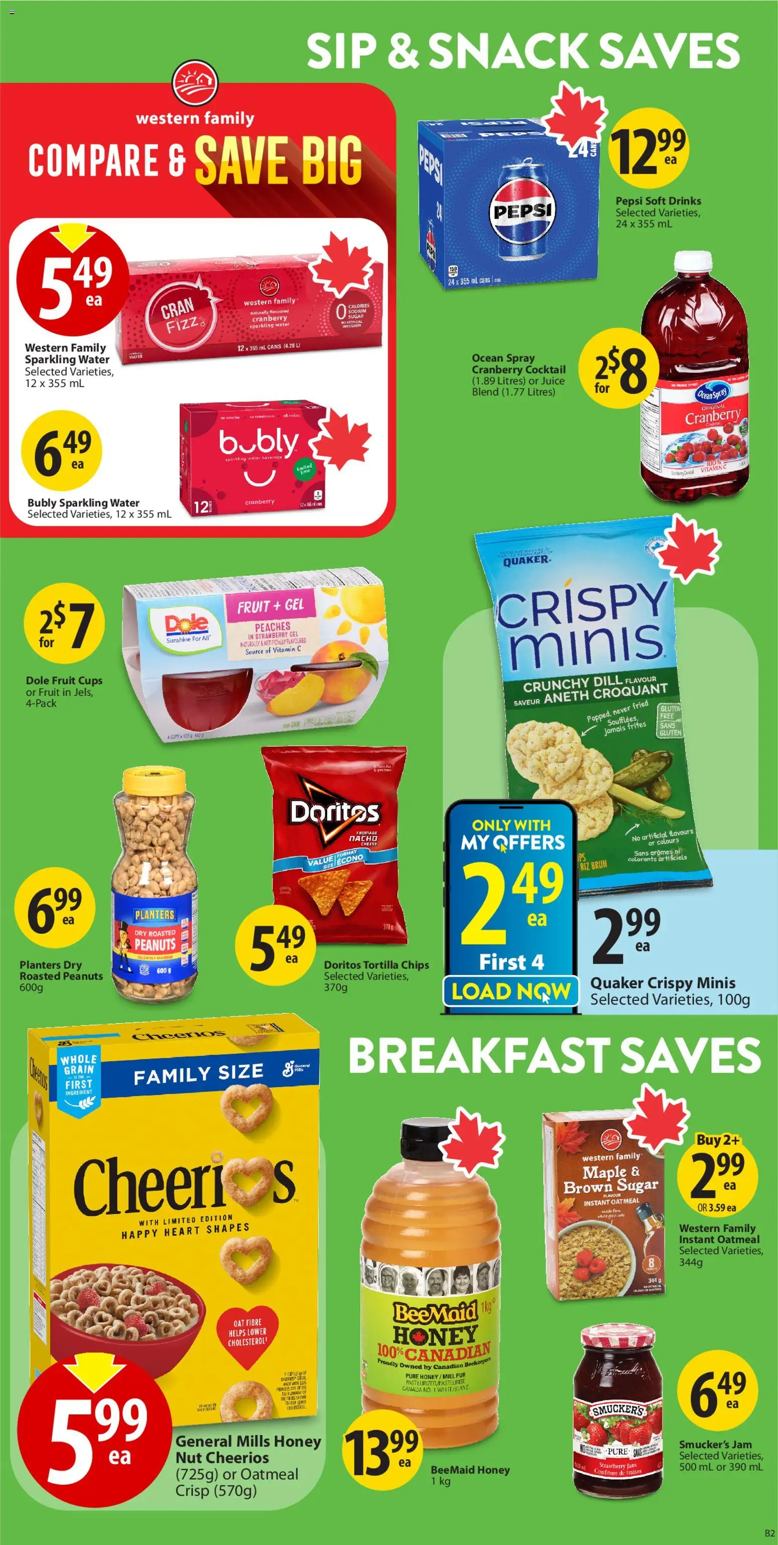 Save on foods flyer valid from 11.12.2025 | Page: 19 | Products: Chips, Juice