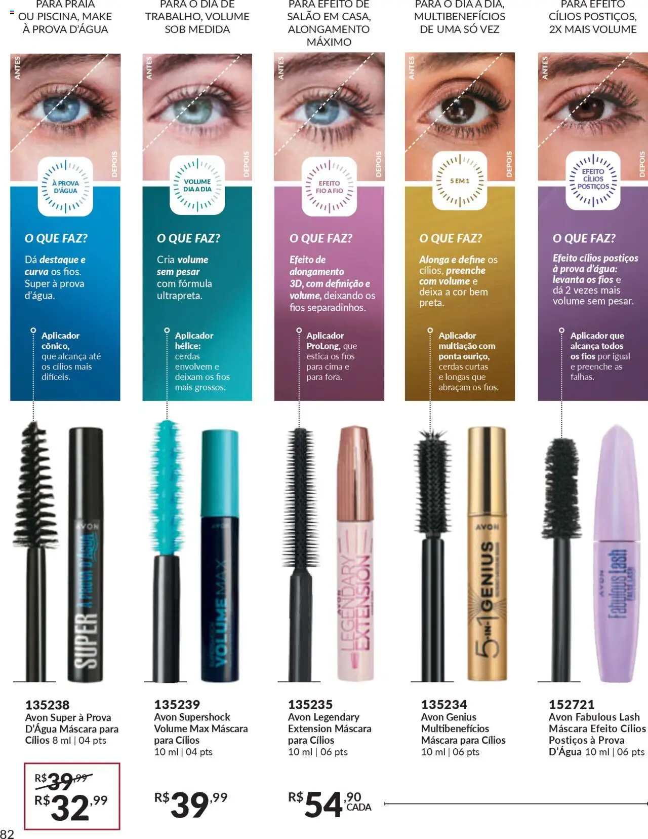 Avon Folheto - válido de 27.09.2025 | Página: 82 | Produtos: Máscara para cílios, Cílios postiços