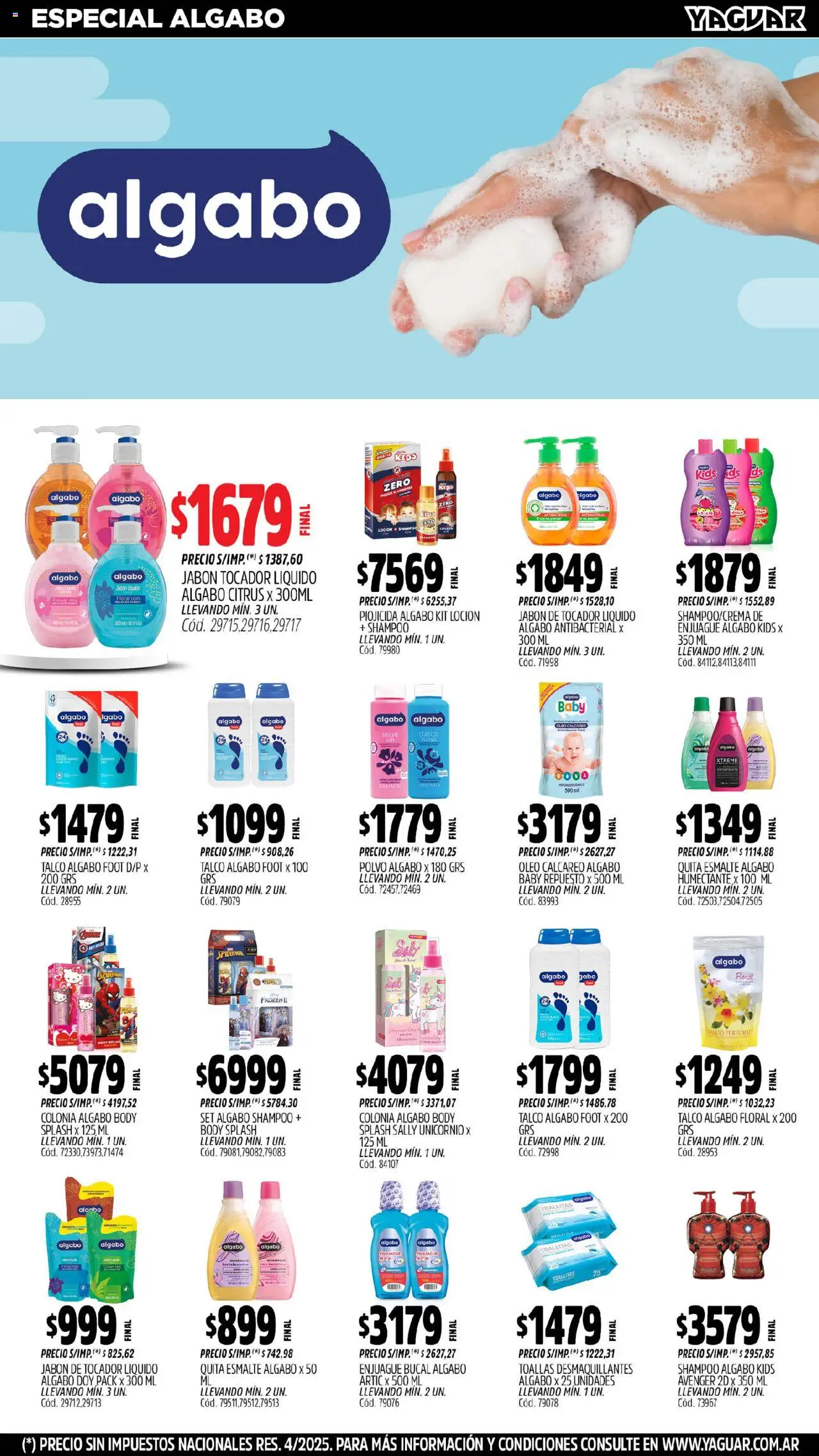 Yaguar catálogo │ válido desde el 18.08.2025 | Página: 21 | Productos: Body, Polvo, Shampoo, Enjuague bucal
