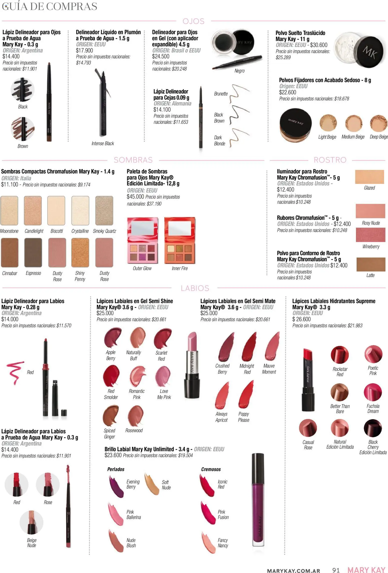 Mary Kay - Look Primavera 2025 │ válido desde el 01.11.2025 | Página: 91 | Productos: Polvo, Delineador, Brillo, Agua