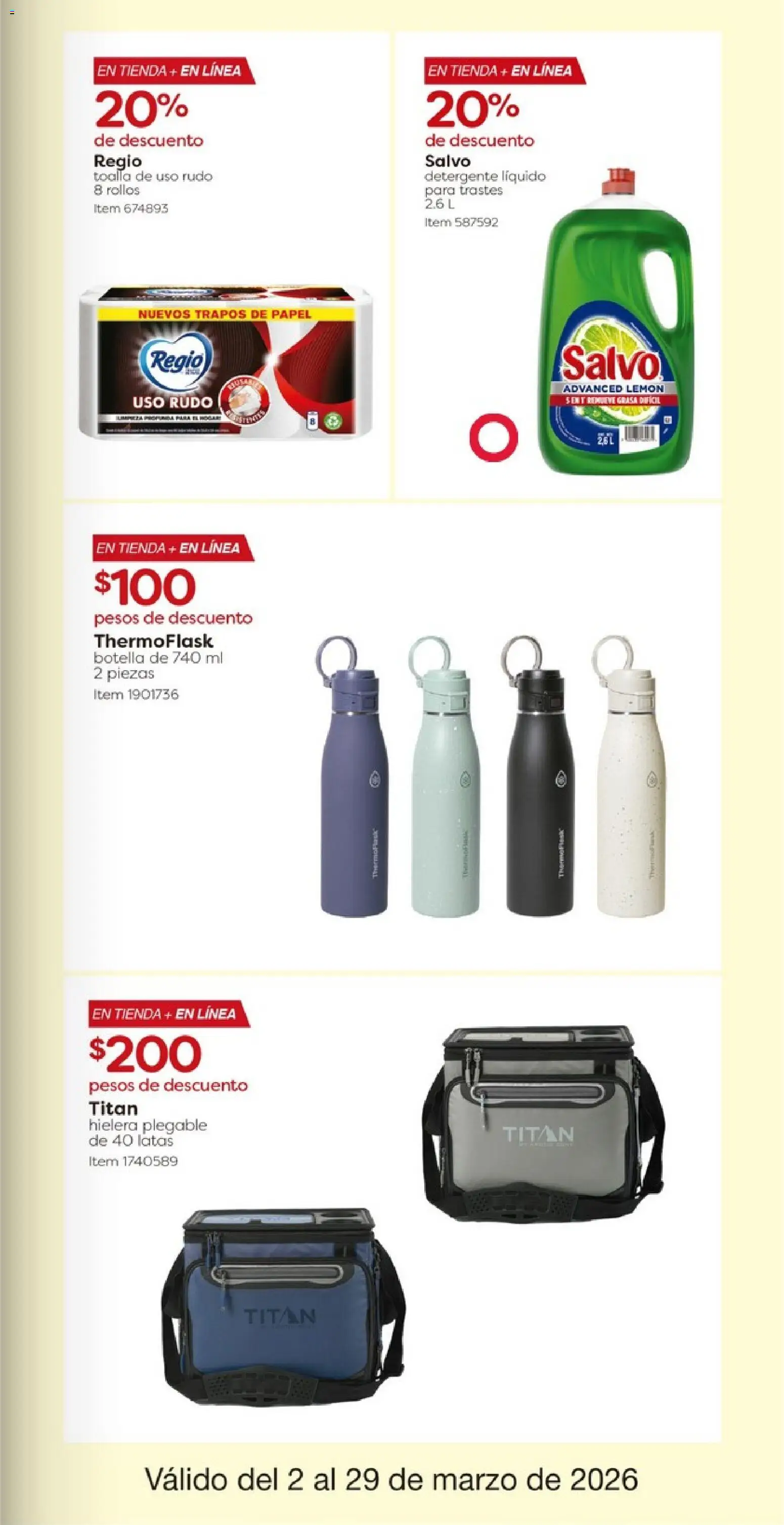 Nuevas ofertas de Costco válidas en toda la República Mexicana desde el 02.03.2026. ¡Encuentra las mejores ofertas en Costco catálogo! | Página: 13 | Productos: Detergente, Hielera, Toalla, Botella
