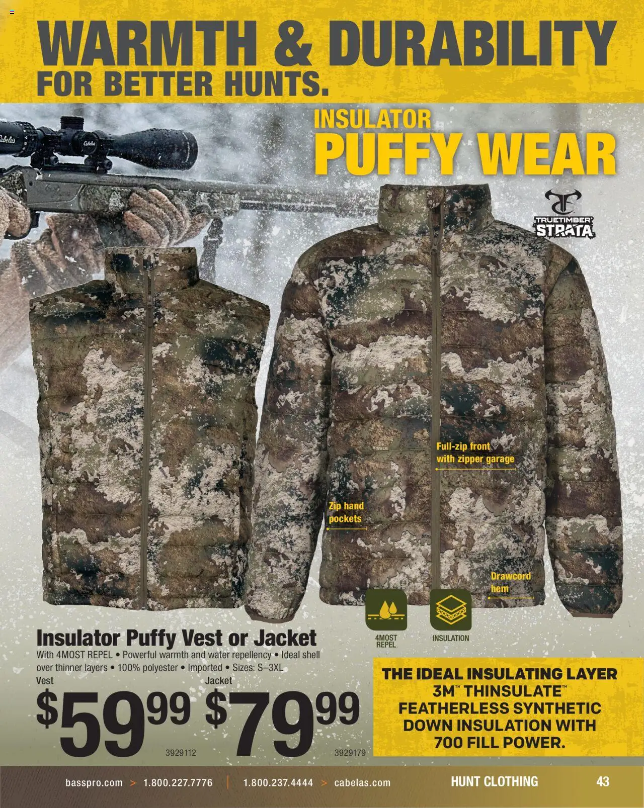 Cabela's Hunting Master 25 - valid from 11.08.2025 | Page: 43 | Products: Vest, Jacket, Water