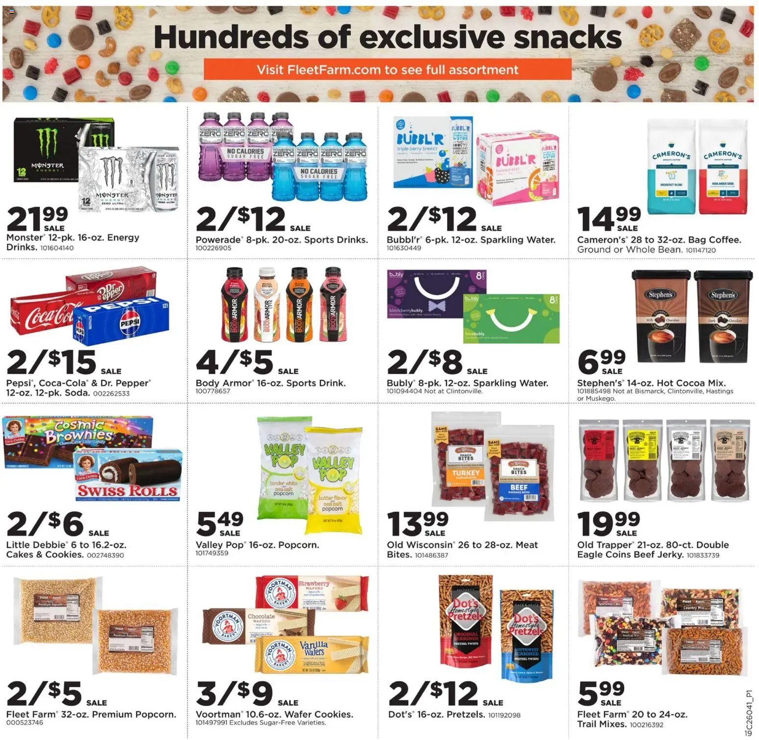 Mills Fleet Farm Weekly Ad - valid from 19.01.2026 | Page: 21 | Products: Water, Sugar, Pepper, Sausage