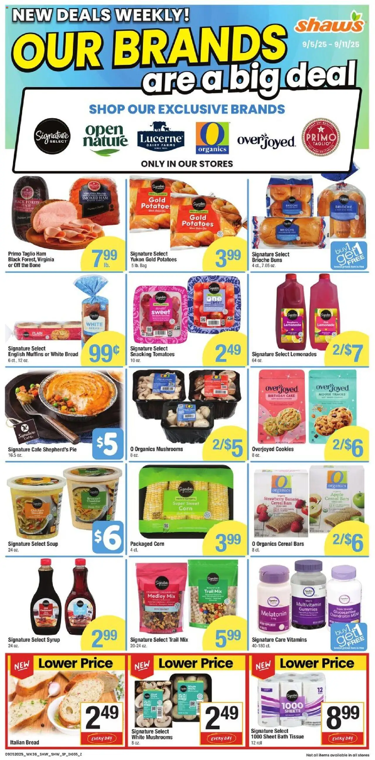 Shaw's Additional Savings - MA - valid from 05.09.2025 | Page: 2 | Products: Melatonin, Bread, Ham, Cookies