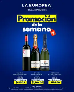 Vista previa de La Europea catálogo Promoción de la semana, nuevo folleto de la tienda, válido en México a partir del 15.12.2025