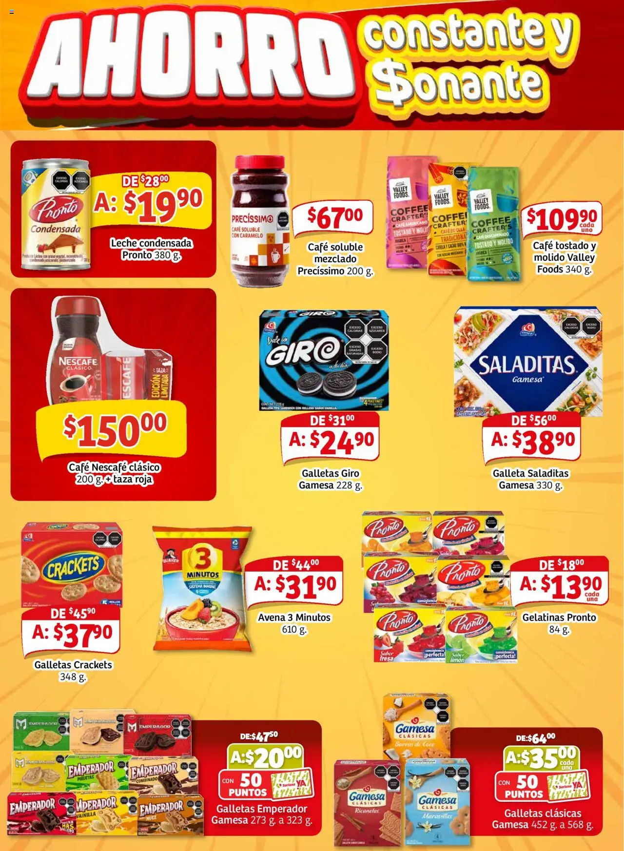 Nuevas ofertas de Soriana válidas en toda la República Mexicana desde el 16.10.2025. ¡Encuentra las mejores ofertas en Soriana - Pesito Valedor Mercado: Nay, Sin, Son! | Página: 10 | Productos: Taza, Leche, Café, Olla