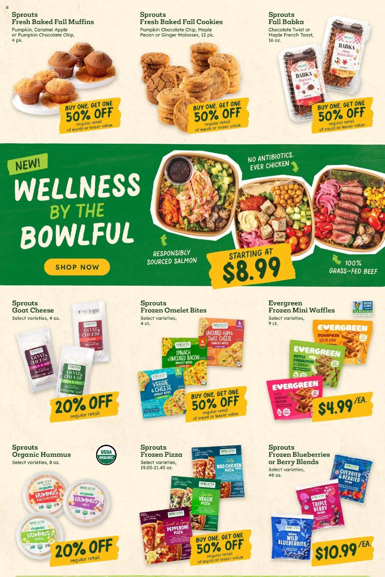 Sprouts Weekly Ad - valid from 08.10.2025 | Page: 6 | Products: Cheese, Cookies, Garlic, Pumpkin