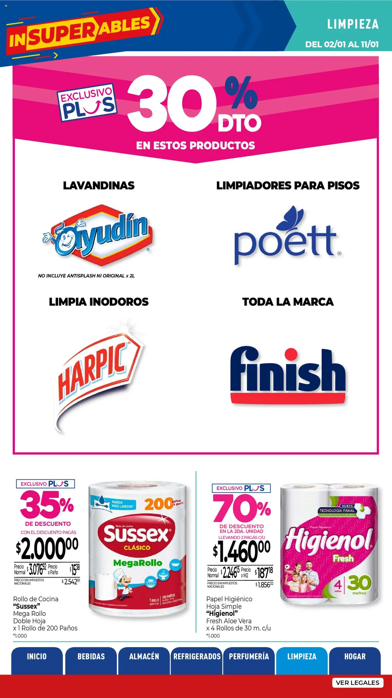La Anonima catálogo │ válido desde el 02.01.2026 | Página: 29 | Productos: Papel higiénico, Cocina
