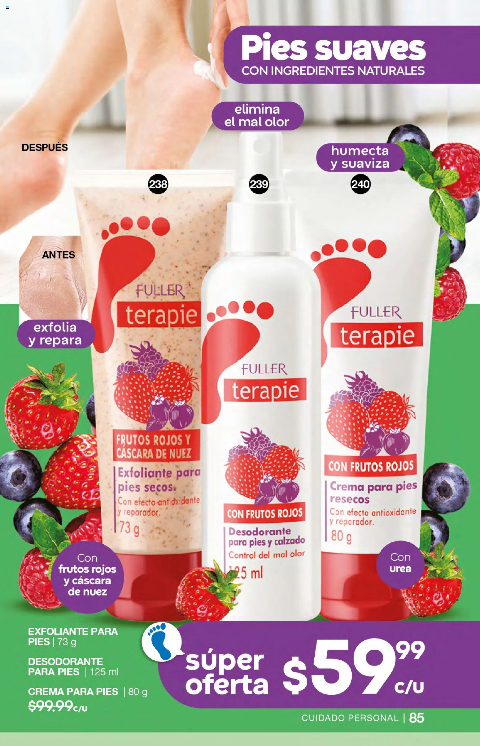 Nuevas ofertas de Fuller válidas en toda la República Mexicana desde el 07.01.2026. ¡Encuentra las mejores ofertas en Fuller campaña 20 2026! | Página: 85 | Productos: Desodorante, Crema, Nuez