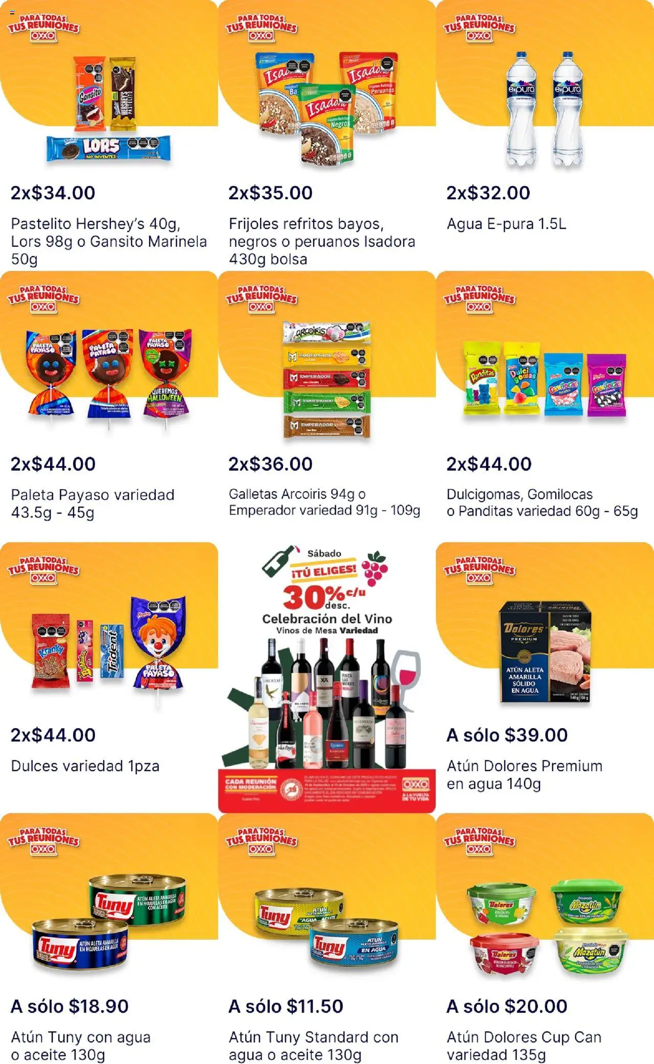 Nuevas ofertas de OXXO válidas en toda la República Mexicana desde el 26.09.2025. ¡Encuentra las mejores ofertas en OXXO - Folleto! | Página: 1 | Productos: Aceite, Galletas, Hojuelas, Vino