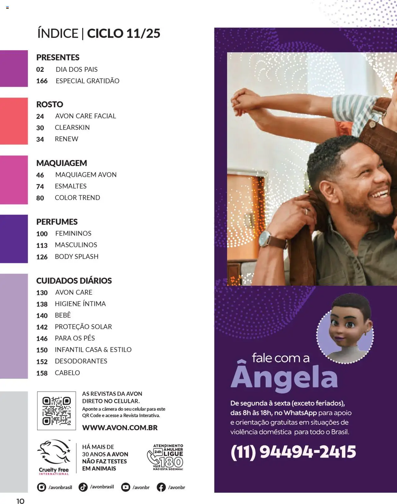 Avon Folheto - válido de 16.06.2025 | Página: 10 | Produtos: Celular, Maquiagem, Revista, Câmera