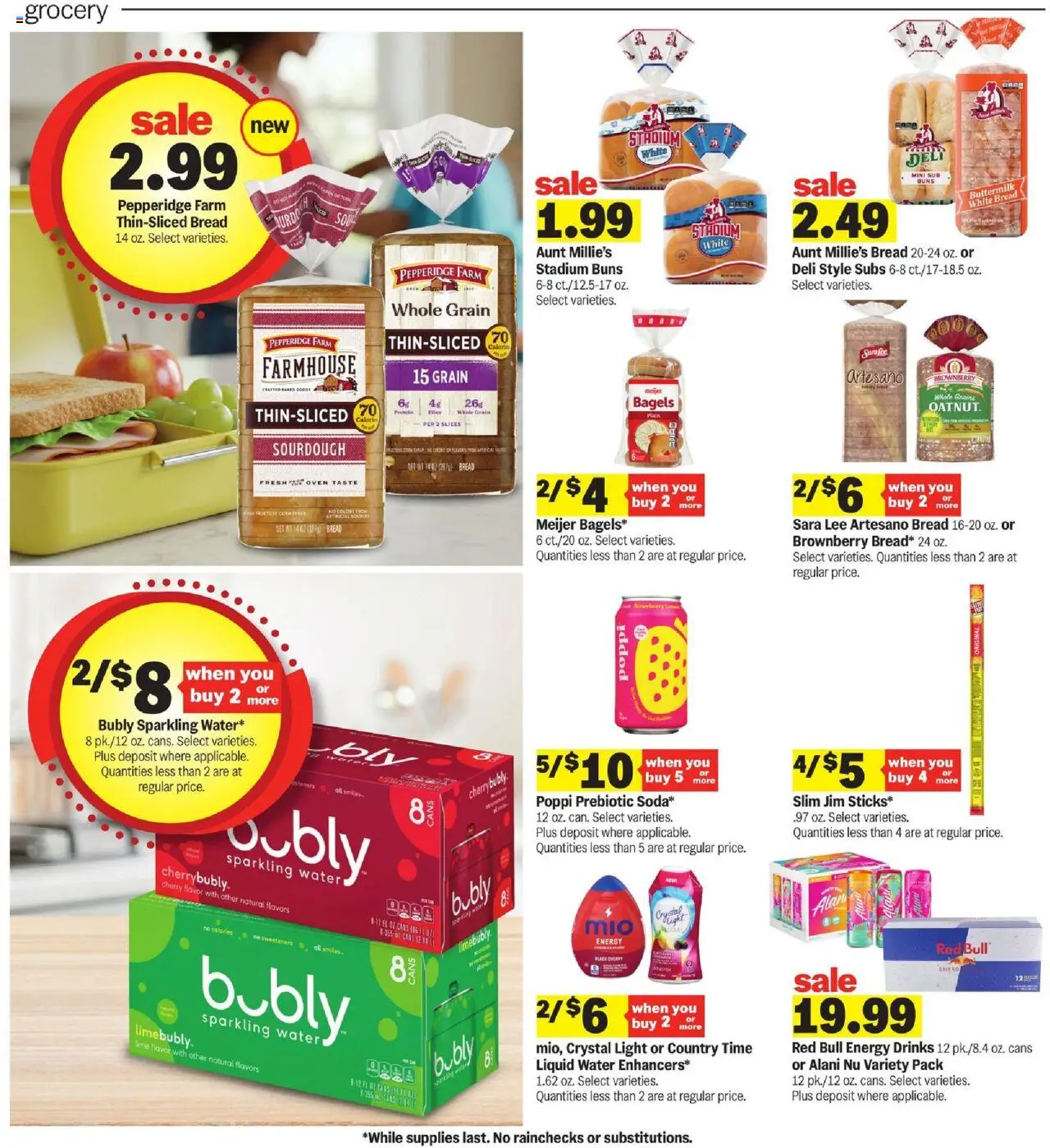Meijer Weekly Ad - valid from 17.08.2025 | Page: 27 | Products: Bread, Water, Lemon, Lime
