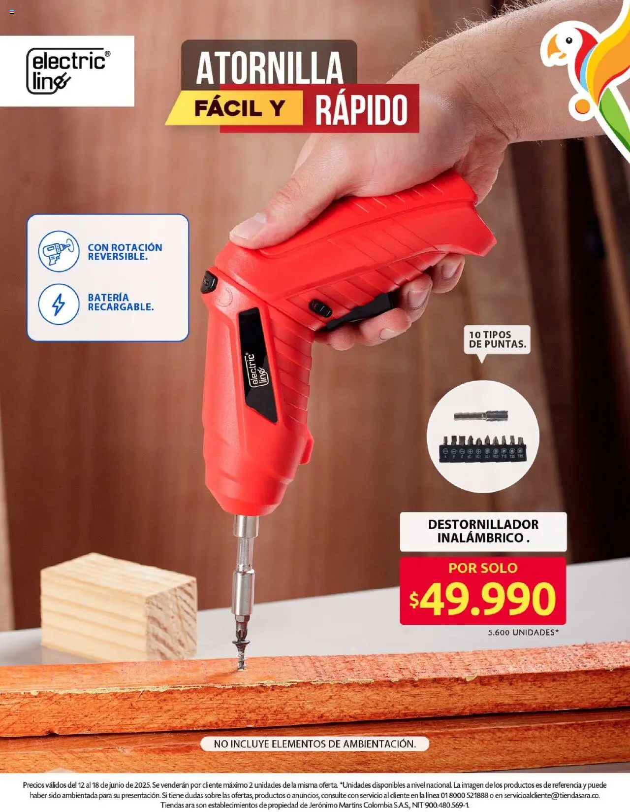 Ara revista - valida desde el 12.06.2025 | Página: 3 | Productos: Sobre, Batería, Destornillador
